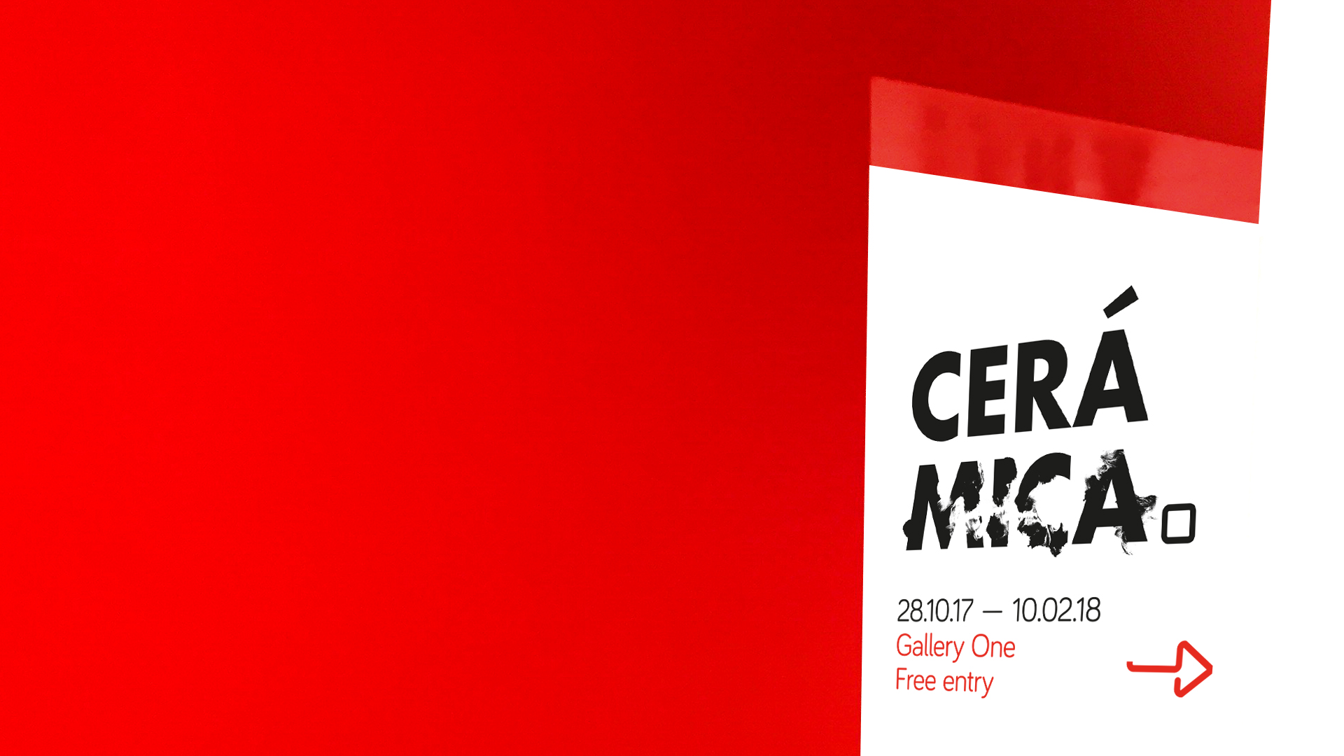 .st0{fill:#E62F1F;} -  image for Cerámica Exhibition at RIBA North project