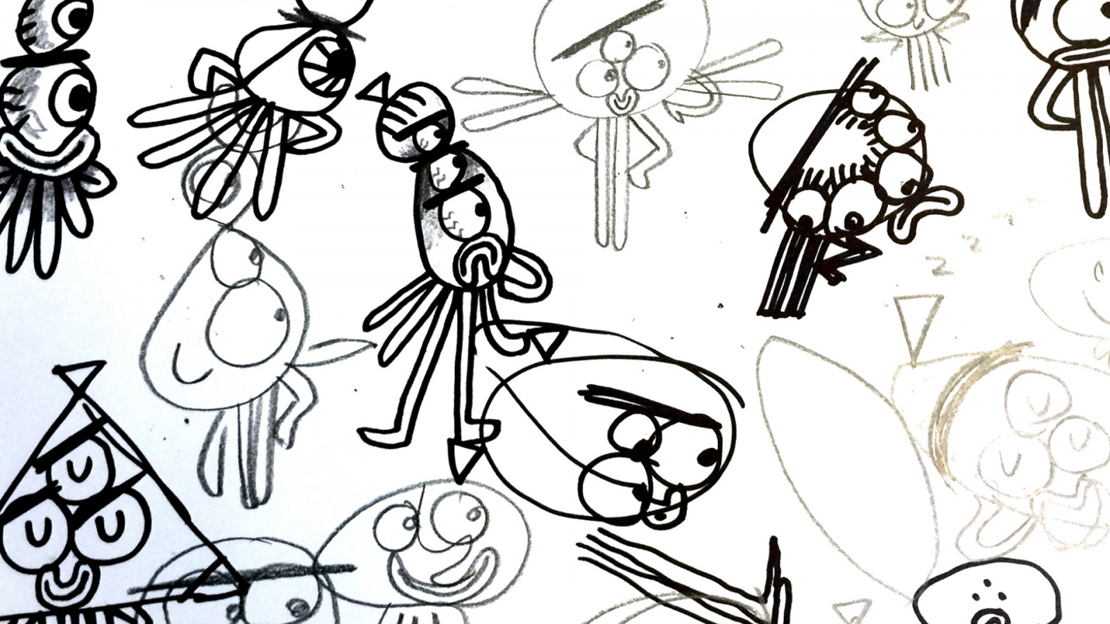 Crash landing - Character sketches and storyboarding -  image for Crash Landing project